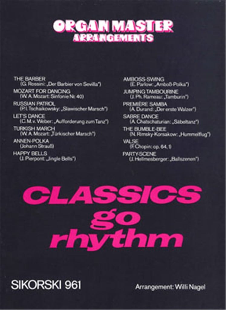 Organ Master Arrangements: Classics Go Rhythm